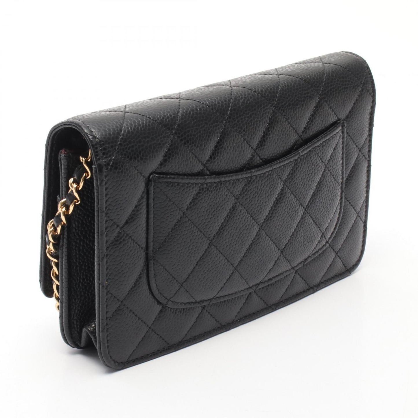 マトラッセ チェーンウォレット キャビアスキン ブラック ゴールド金具 シャネル バッグ CHANEL
