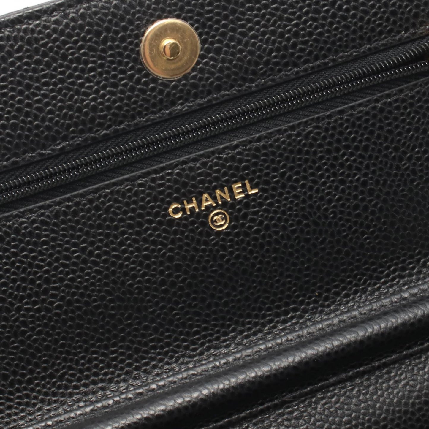 マトラッセ チェーンウォレット キャビアスキン ブラック ゴールド金具 シャネル バッグ CHANEL