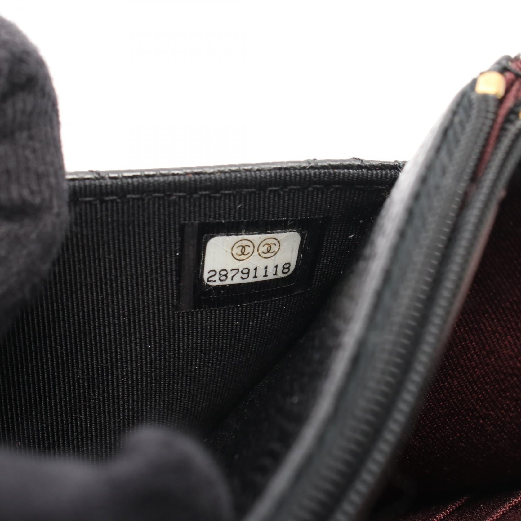 マトラッセ チェーンウォレット キャビアスキン ブラック ゴールド金具 シャネル バッグ CHANEL