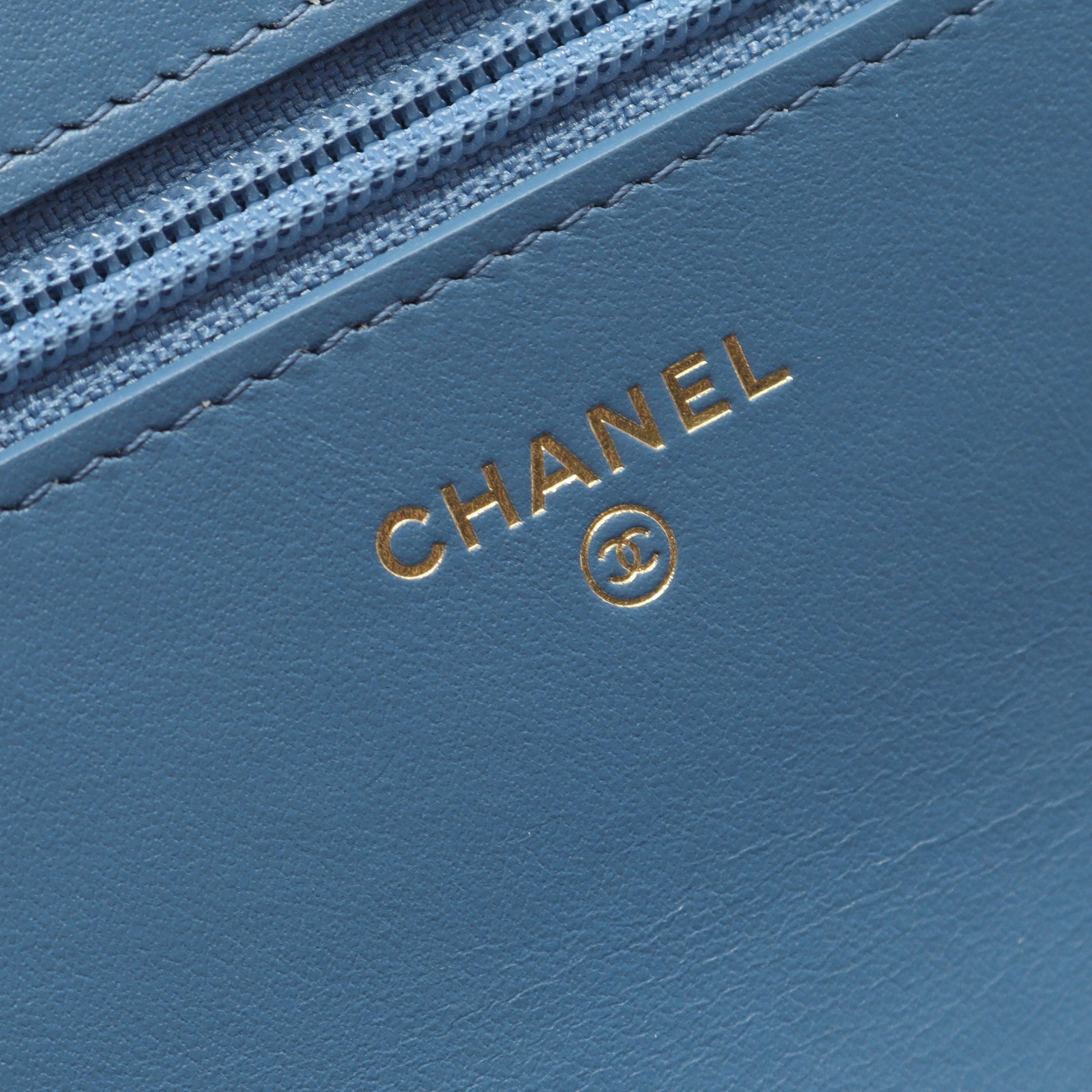 19 ディズヌフ マトラッセ チェーンウォレット デニム インディゴブルー コンビ金具 シャネル バッグ CHANEL