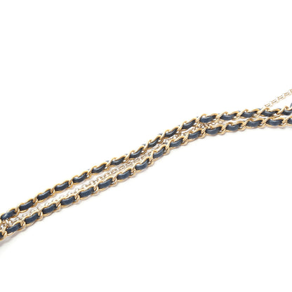 CHANEL19 マトラッセ チェーンショルダーバッグ ラムスキン ネイビー ゴールド金具 シャネル バッグ CHANEL