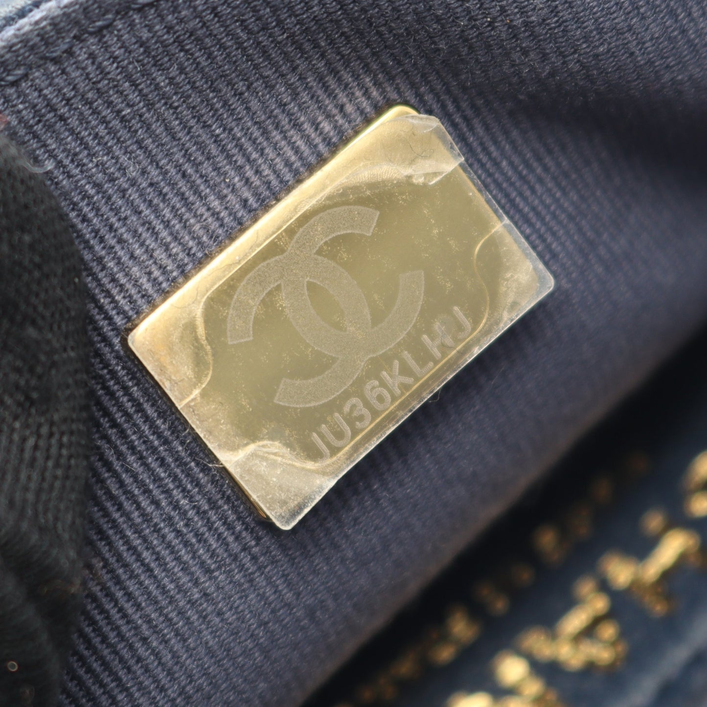 CHANEL19 マトラッセ チェーンショルダーバッグ ラムスキン ネイビー ゴールド金具 シャネル バッグ CHANEL