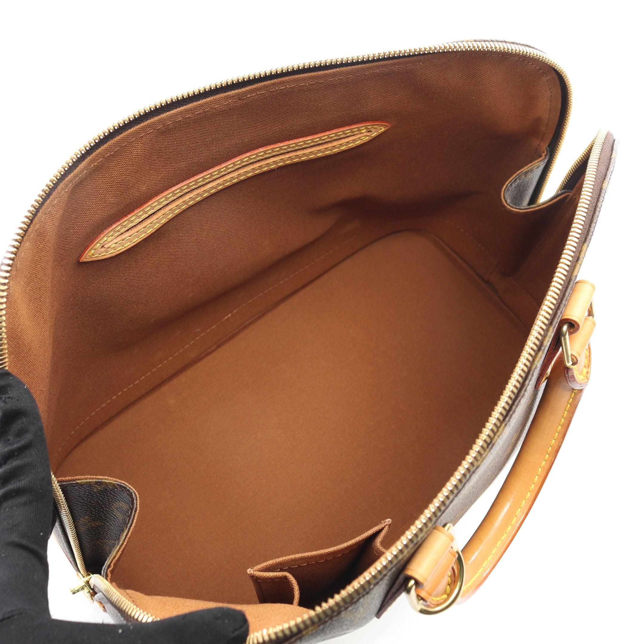 アルマPM モノグラム ハンドバッグ PVC レザー ブラウン ルイヴィトン