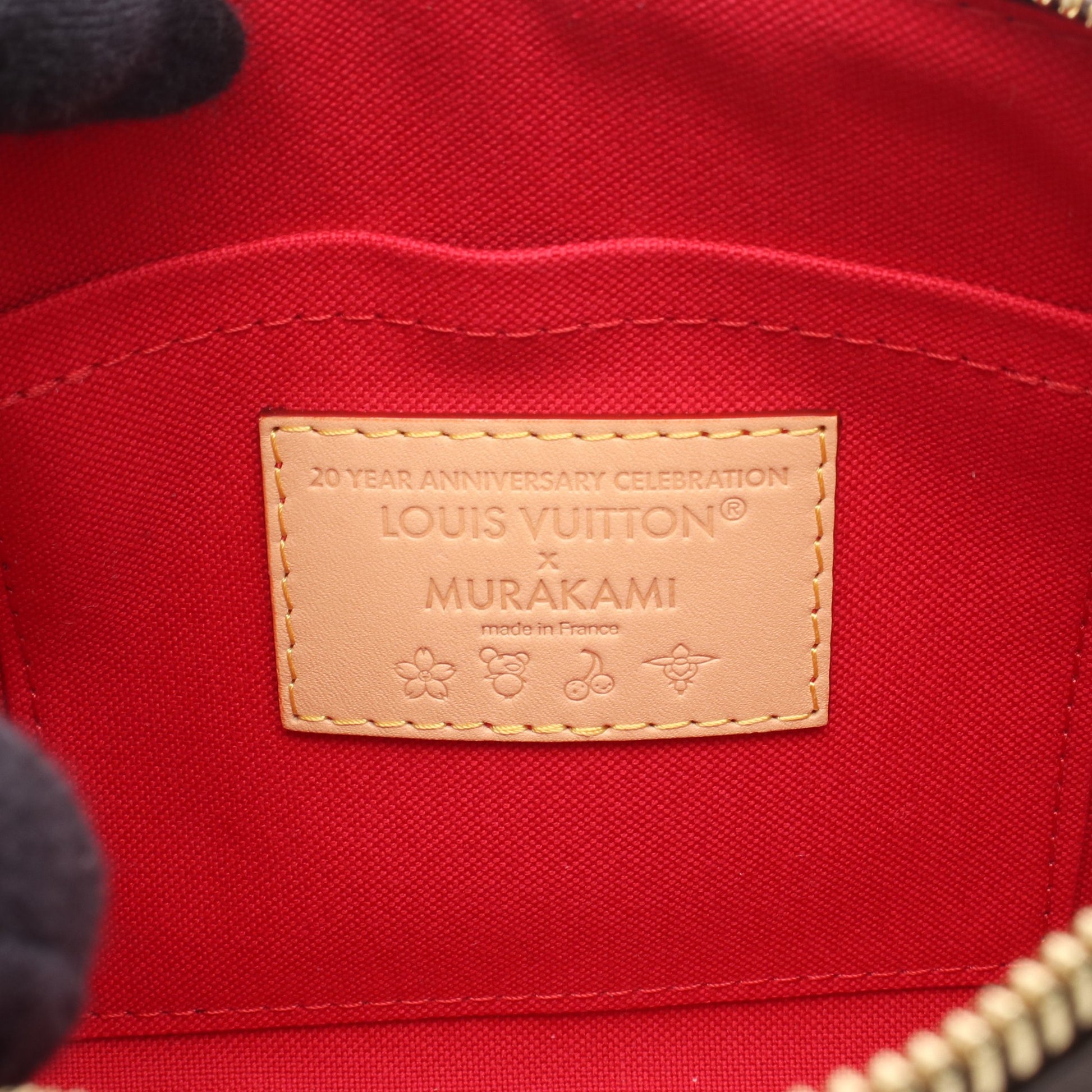 LOUIS VUITTON × 村上隆 スピーディ バンドリエール20 モノグラムチェリー ハンドバッグ PVC レザー ブラウン 2WAY ルイヴィトン バッグ LOUIS VUITTON