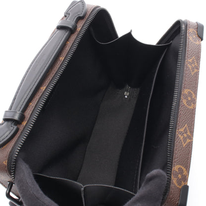 ハンドル ソフトトランク モノグラムマカサー ハンドバッグ PVC レザー ブラウン ブラック 2WAY ルイヴィトン バッグ LOUIS VUITTON