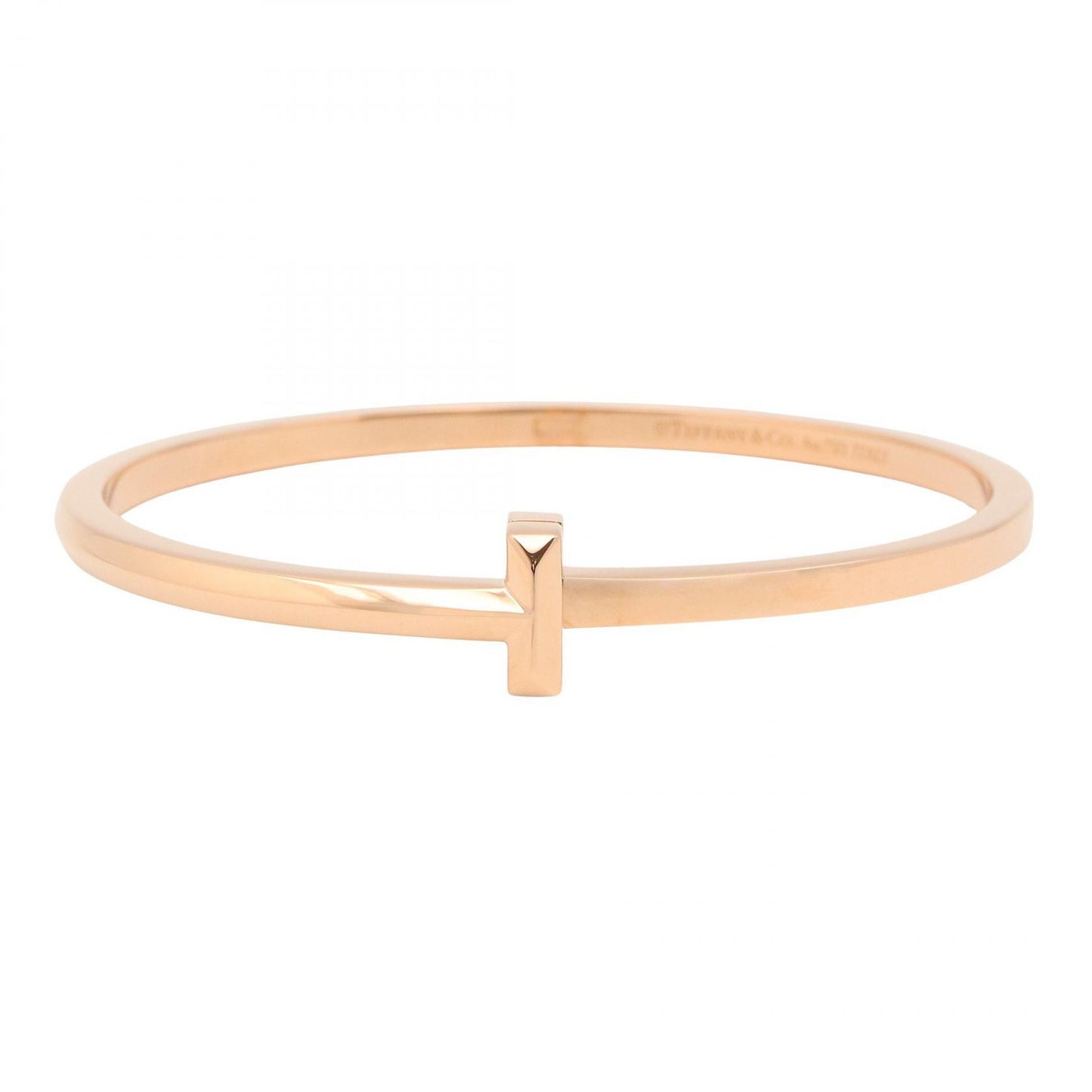 Tワン ナロ-ヒンジ バングル バングル K18PG ゴールド ピンクゴールド ティファニー アクセサリー TIFFANY & Co.