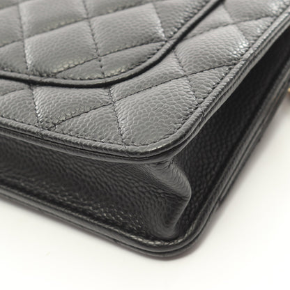 マトラッセ チェーンウォレット キャビアスキン ブラック ゴールド金具 シャネル バッグ CHANEL