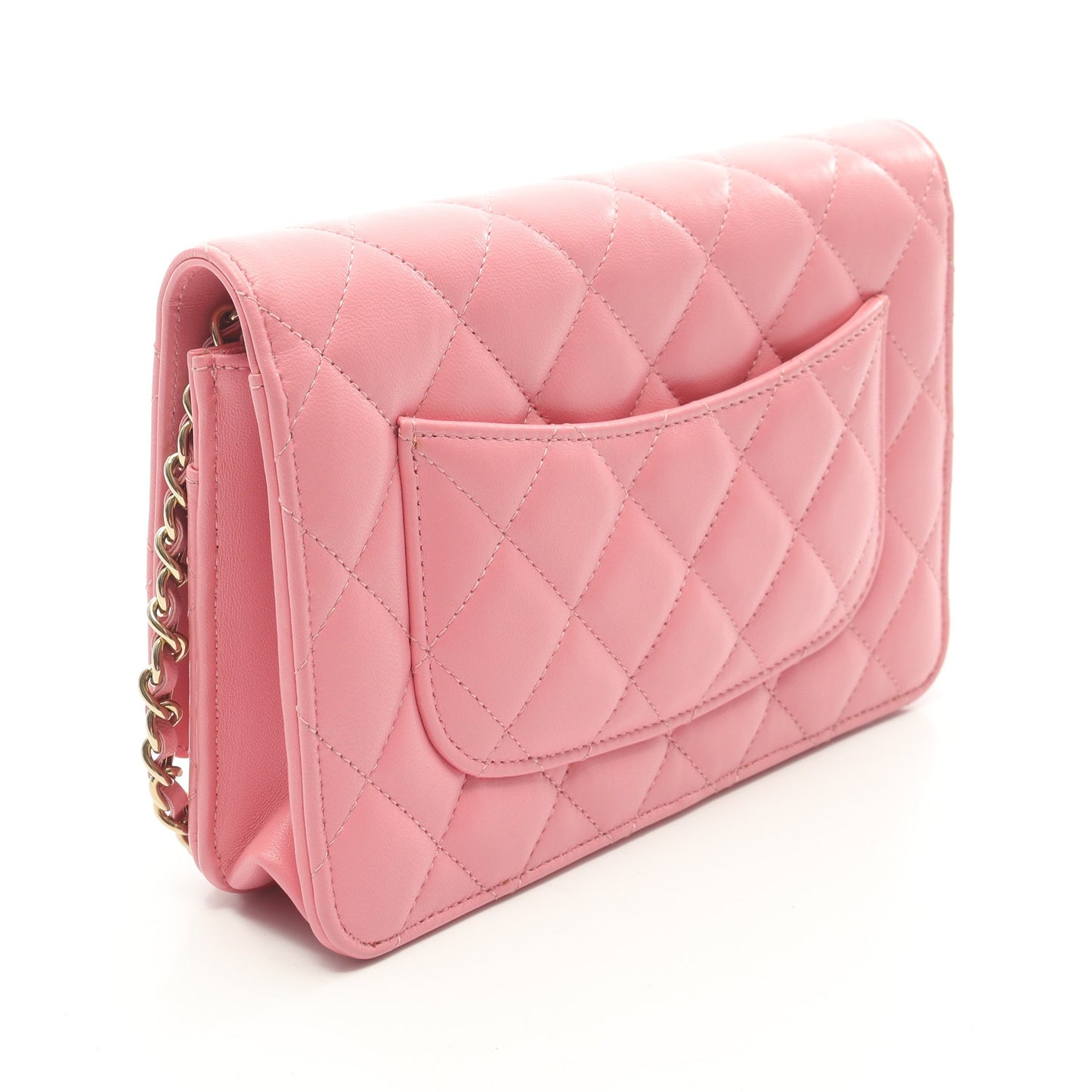 マトラッセ チェーンウォレット ラムスキン ピンク ゴールド金具 シャネル バッグ CHANEL