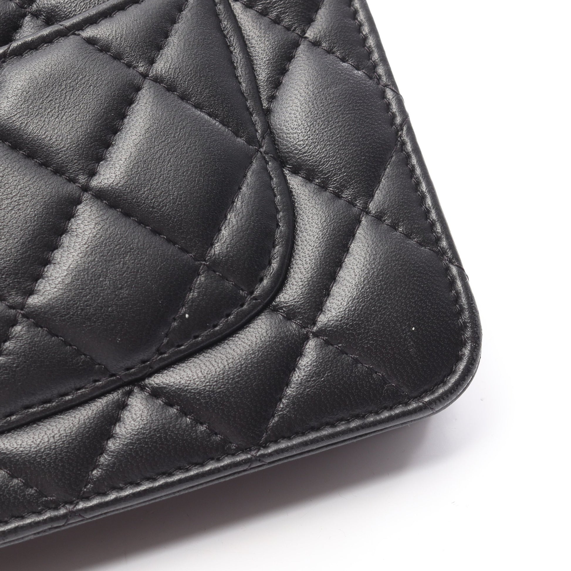 マトラッセ チェーンウォレット ラムスキン ブラック コンビ金具 シャネル バッグ CHANEL