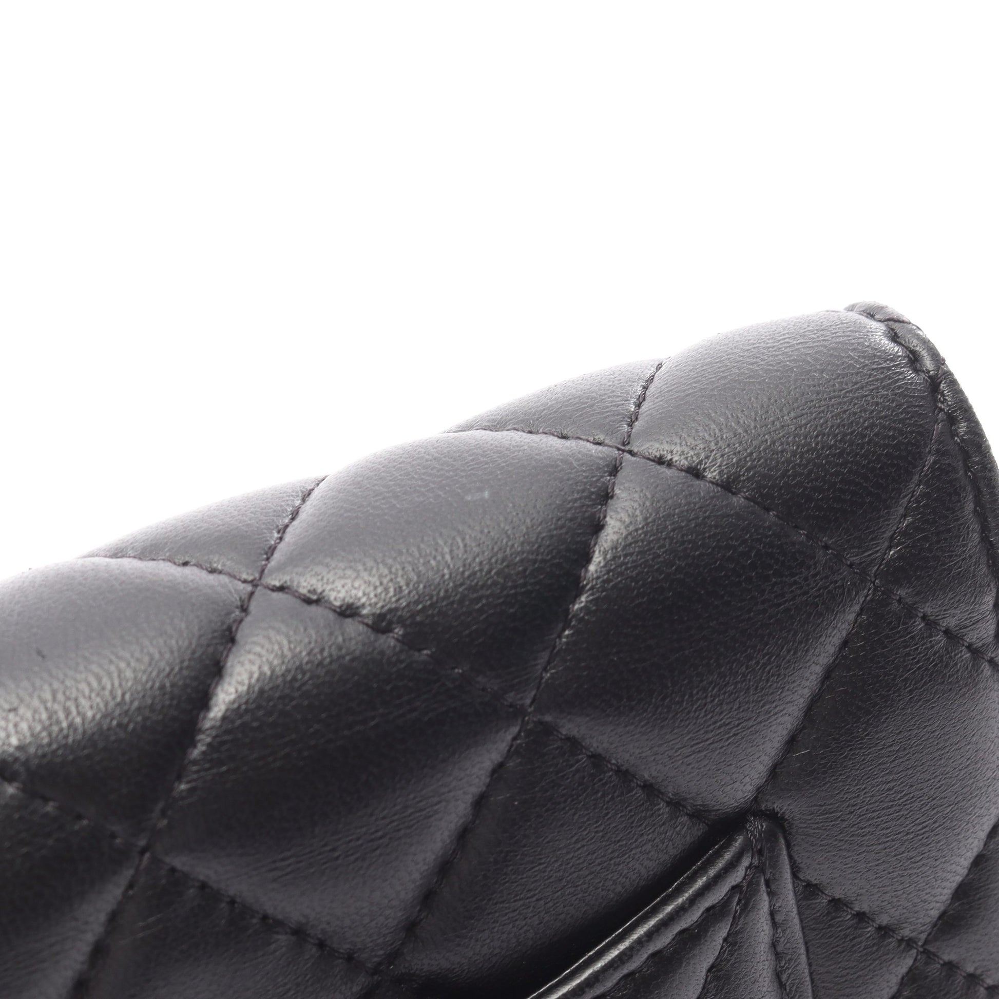 マトラッセ チェーンウォレット ラムスキン ブラック コンビ金具 シャネル バッグ CHANEL