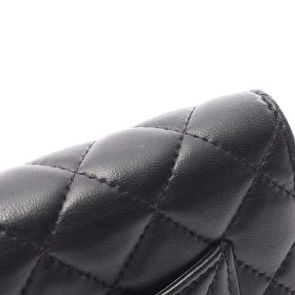 マトラッセ チェーンウォレット ラムスキン ブラック コンビ金具 シャネル バッグ CHANEL
