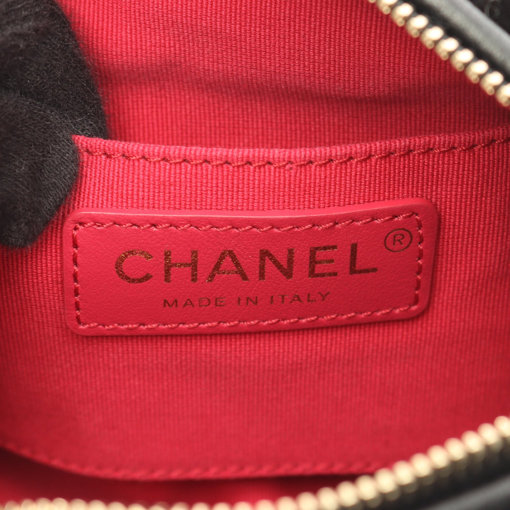 カメリア チェーンショルダーバッグ ベロア ブラック ゴールド金具 2WAY シャネル バッグ CHANEL
