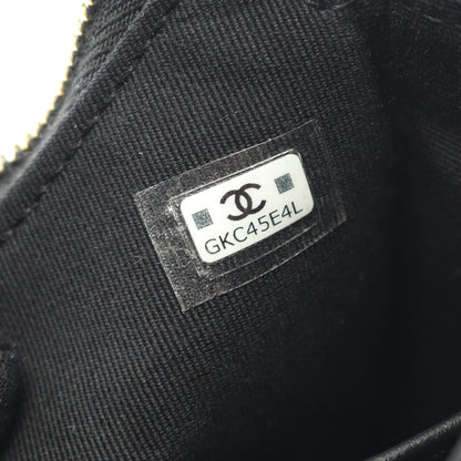 マトラッセ ホーボー チェーンショルダーバッグ ラムスキン ブラック ゴールド金具 シャネル バッグ CHANEL