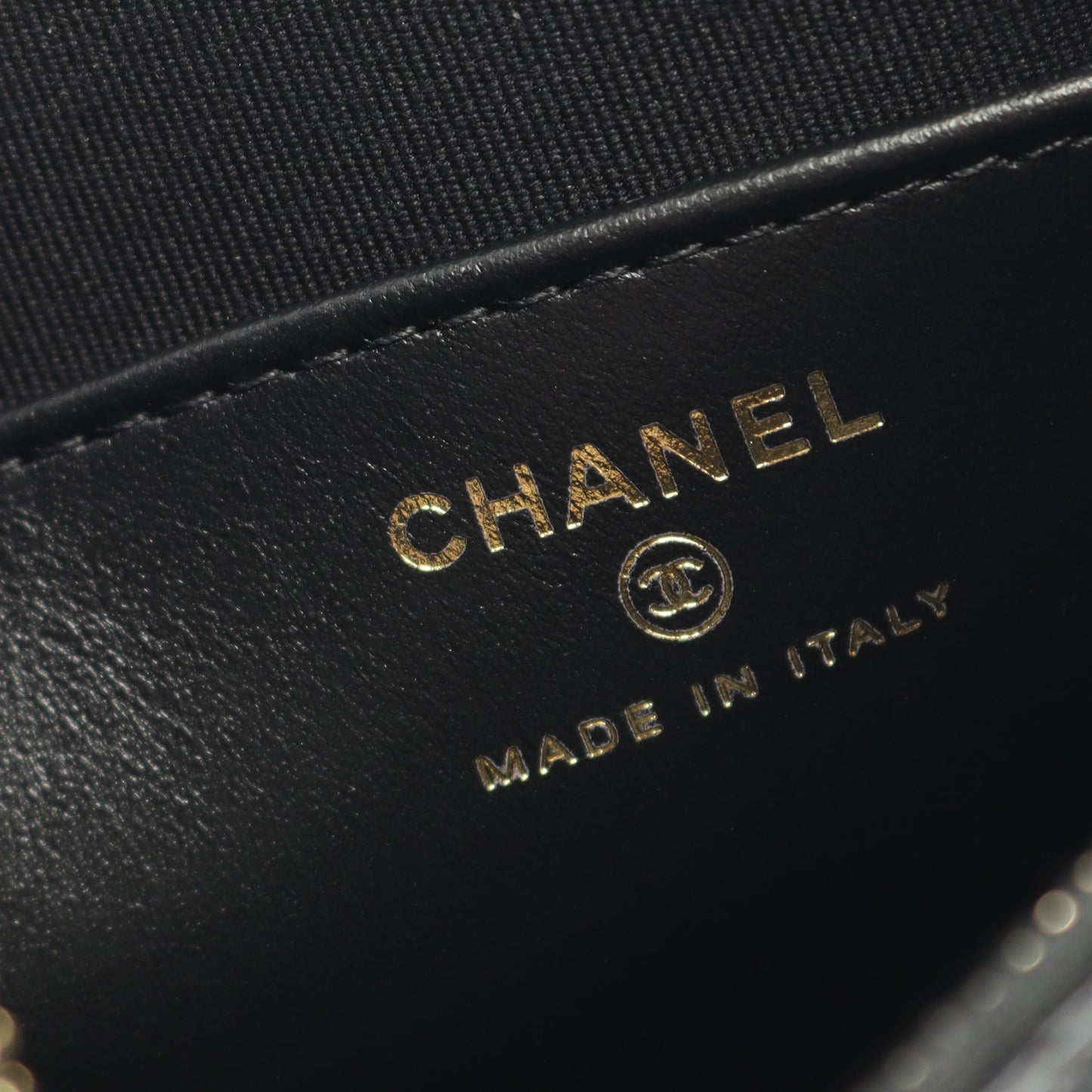 マトラッセ ホーボー チェーンショルダーバッグ ラムスキン ブラック ゴールド金具 シャネル バッグ CHANEL