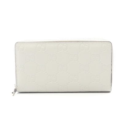 グッチ インプリント ラウンドファスナー長財布 レザー ライトグレー 日本限定 グッチ 財布・小物 GUCCI