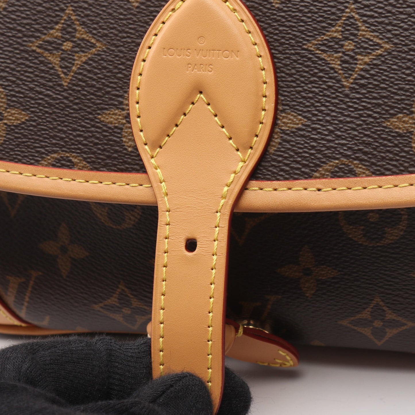 ディアヌ NM PM モノグラム ショルダーバッグ PVC レザー ブラウン ルイヴィトン バッグ LOUIS VUITTON