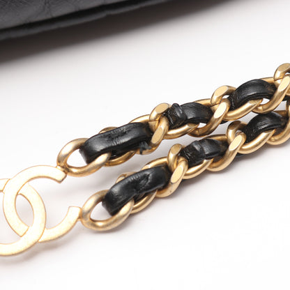 シャネル 22 ラージ バックパック リュックサック レザー ブラック ゴールド金具 シャネル バッグ CHANEL