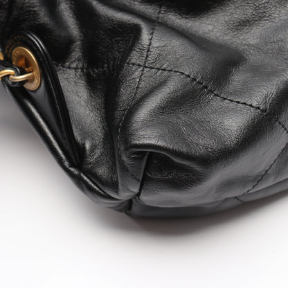 シャネル 22 ラージ バックパック リュックサック レザー ブラック ゴールド金具 シャネル バッグ CHANEL