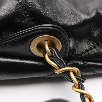 シャネル 22 ラージ バックパック リュックサック レザー ブラック ゴールド金具 シャネル バッグ CHANEL