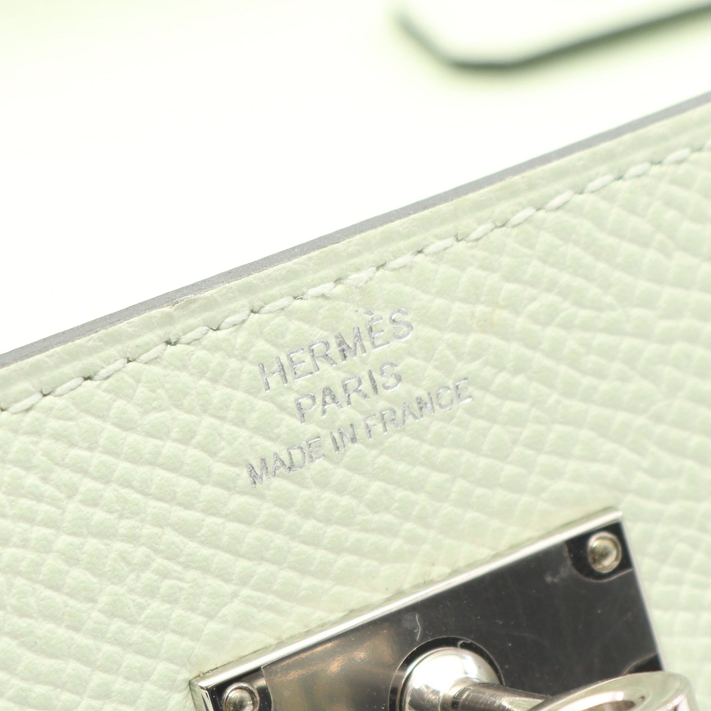 ケリートゥーゴー ショルダーウォレット ヴォーエプソン ライトグリーン シルバー金具 B刻印 エルメス バッグ HERMES