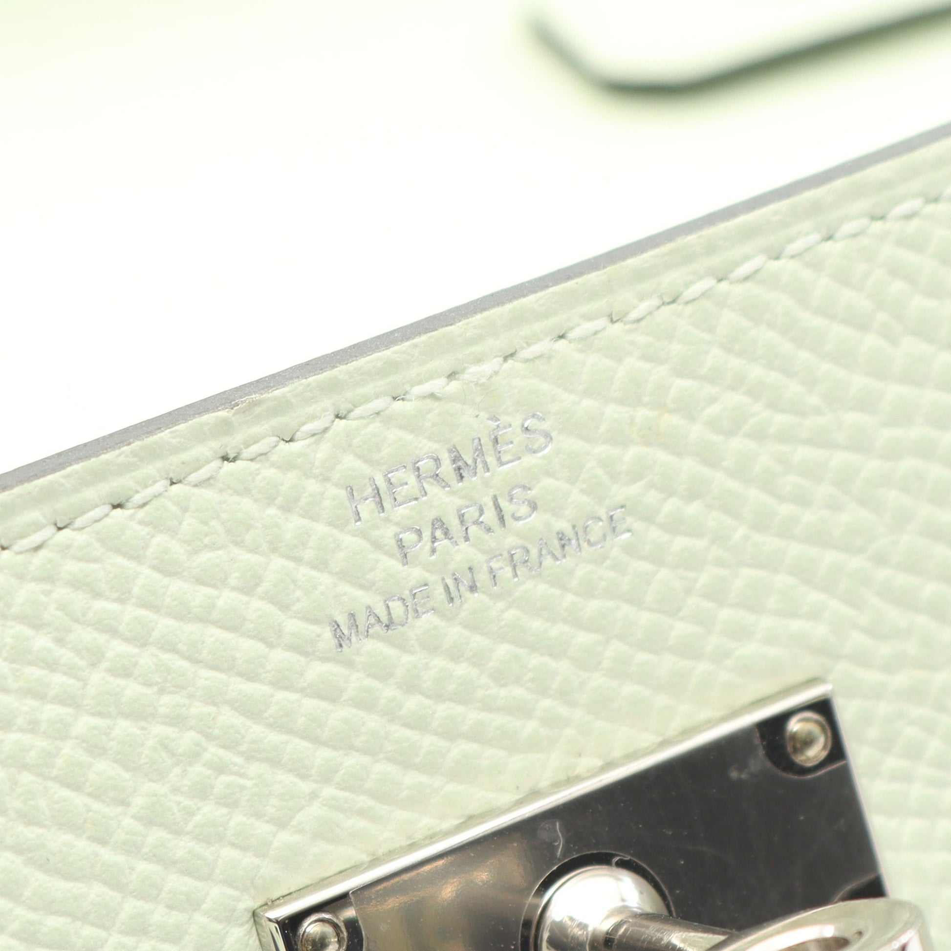 ケリートゥーゴー ショルダーウォレット ヴォーエプソン ライトグリーン シルバー金具 B刻印 エルメス バッグ HERMES