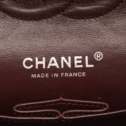 マトラッセ Wフラップ Wチェーンショルダーバッグ キャビアスキン ブラック シルバー金具 シャネル バッグ CHANEL