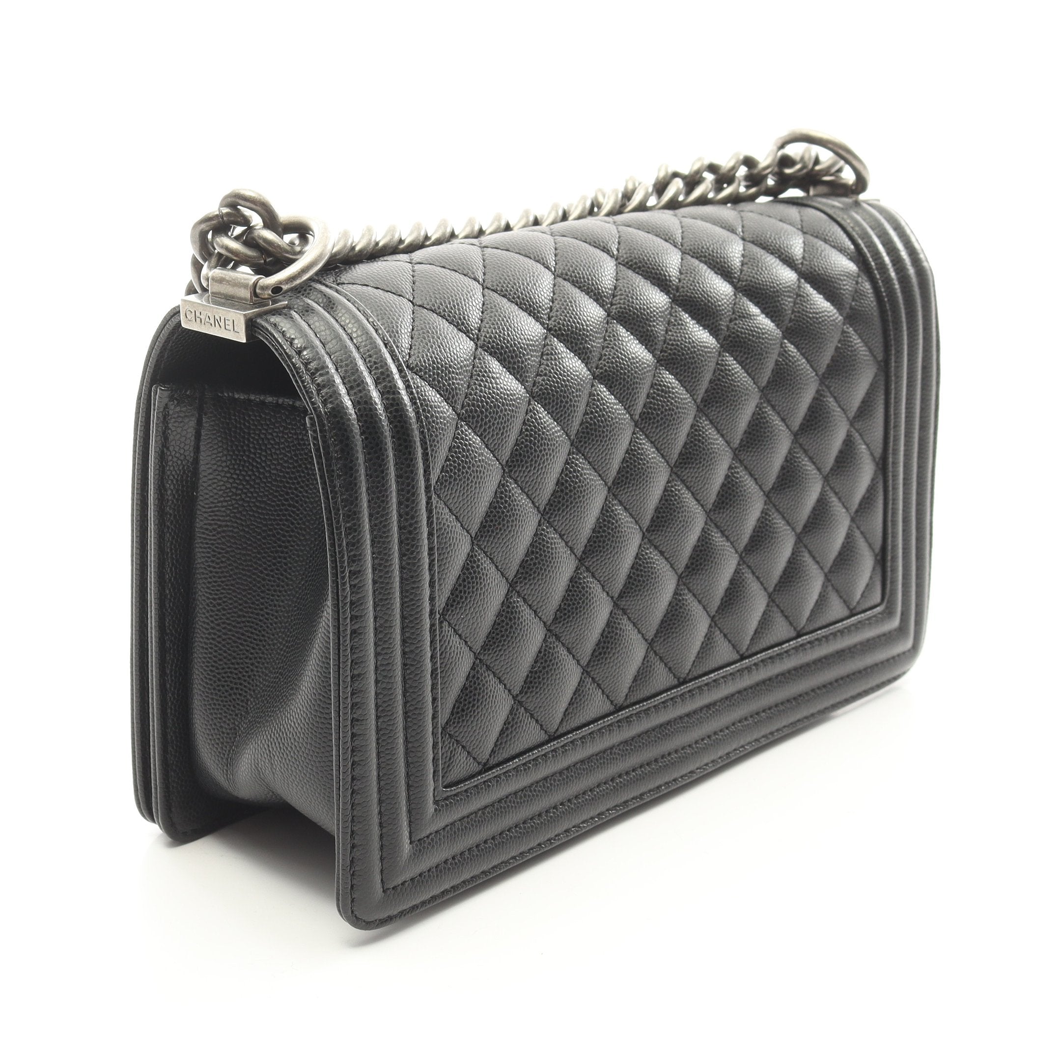 ボーイシャネル チェーンショルダーバッグ キャビアスキン ブラック ボーイシャネル チェーンショルダーバッグ キャビアスキン ブラック