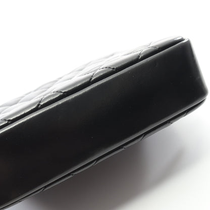 マトラッセ トップハンドル チェーンショルダーバッグ シャイニーカーフスキン ブラック ゴールド金具 2WAY シャネル バッグ CHANEL