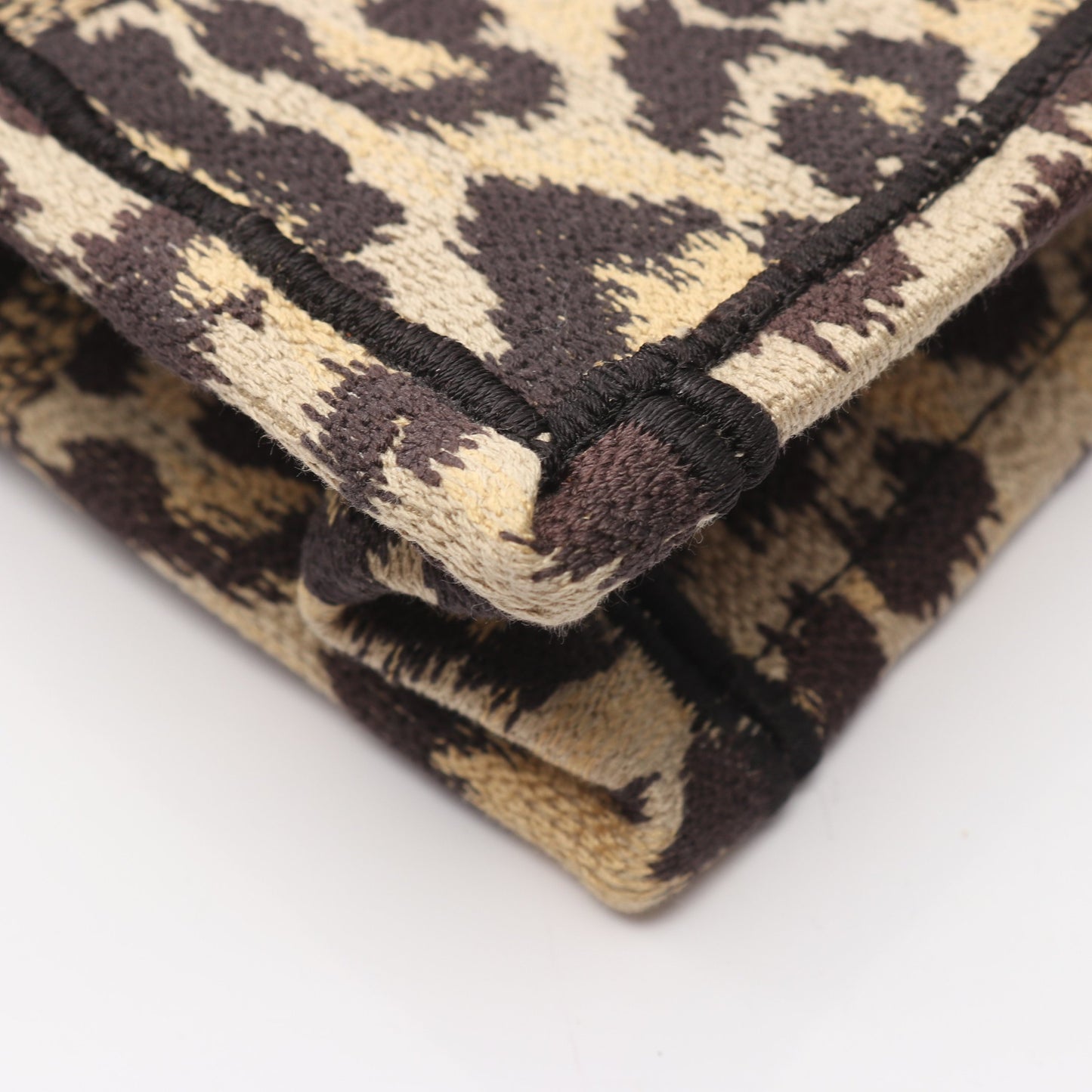 BOOK TOTE ブックトート バーティカルバッグ ミニ フォンバッグ ハンドバッグ レオパード柄 キャンバス ベージュ ダークブラウン 2WAY クリスチャンディオール バッグ Christian Dior