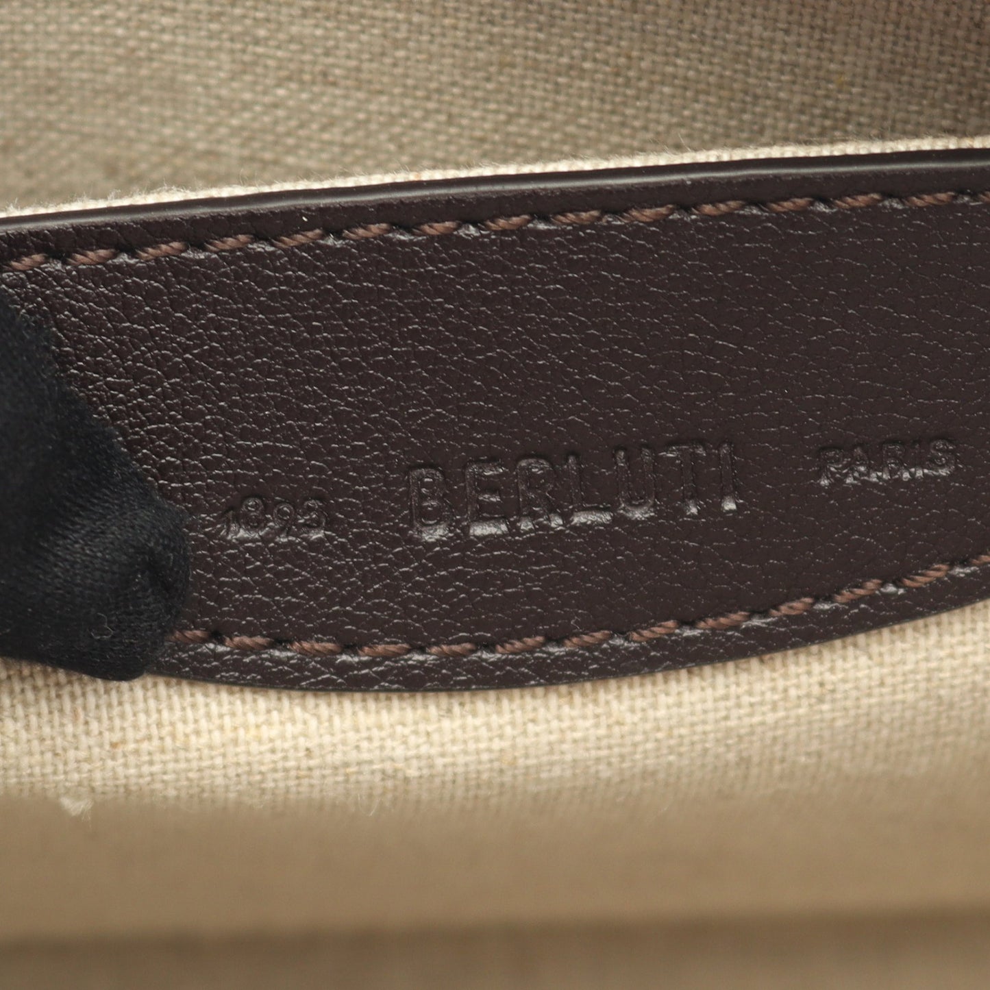 JOURNALIER SCRITTO ショルダーバッグ レザー ダークブラウン ベルルッティ バッグ Berluti
