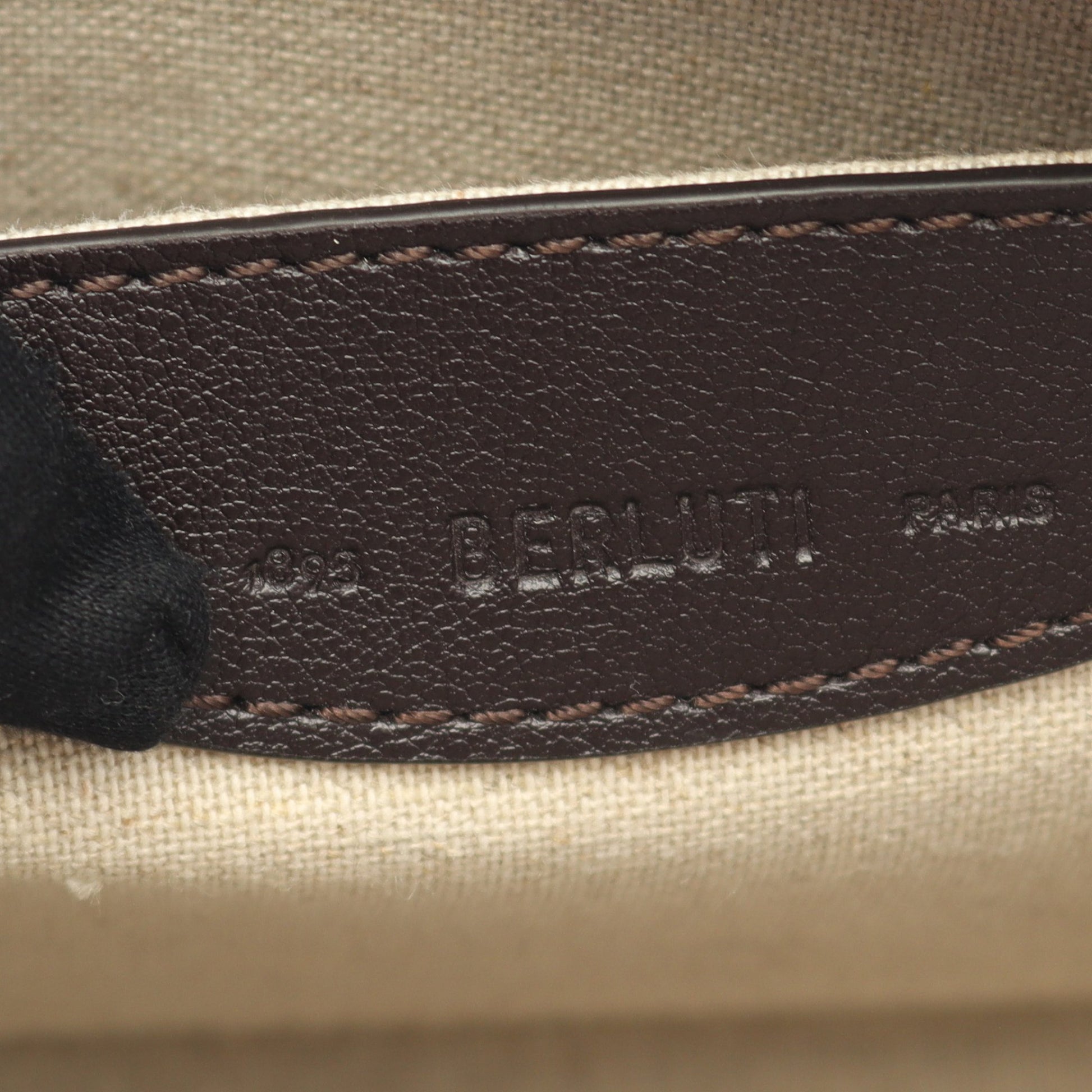 JOURNALIER SCRITTO ショルダーバッグ レザー ダークブラウン ベルルッティ バッグ Berluti