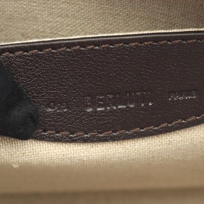 JOURNALIER SCRITTO ショルダーバッグ レザー ダークブラウン ベルルッティ バッグ Berluti