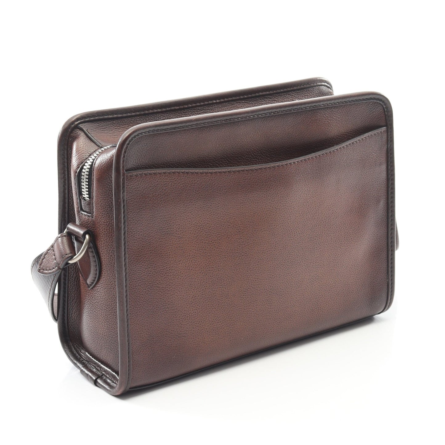 JOURNALIER SCRITTO ショルダーバッグ レザー ダークブラウン ベルルッティ バッグ Berluti