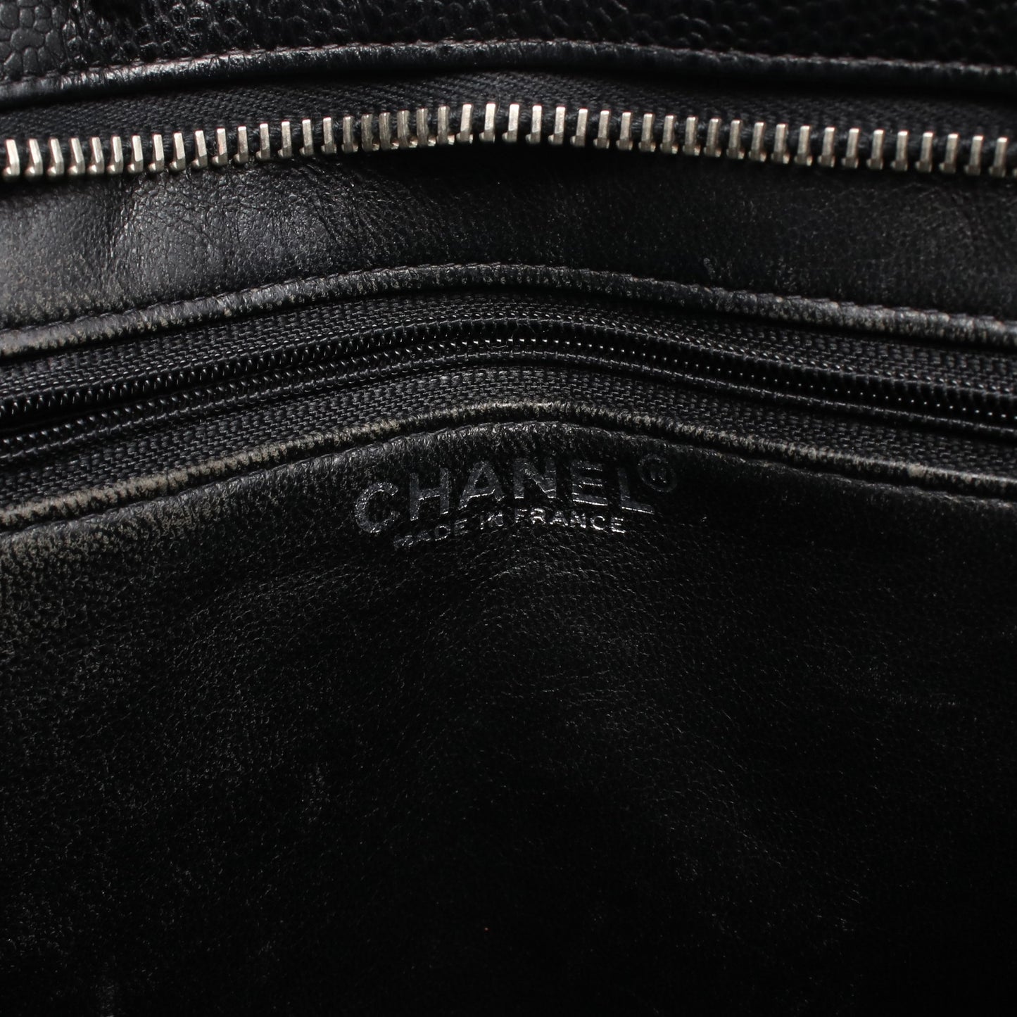 復刻トート ハンドバッグ トートバッグ キャビアスキン ブラック シルバー金具 シャネル バッグ CHANEL