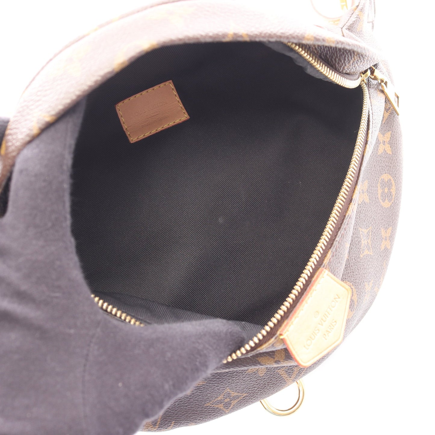 バムバッグ モノグラム ボディバッグ ウエストバッグ PVC レザー ブラウン ルイヴィトン バッグ LOUIS VUITTON