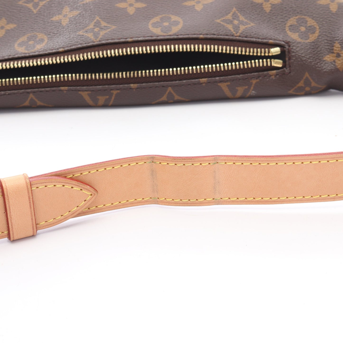 バムバッグ モノグラム ボディバッグ ウエストバッグ PVC レザー ブラウン ルイヴィトン バッグ LOUIS VUITTON