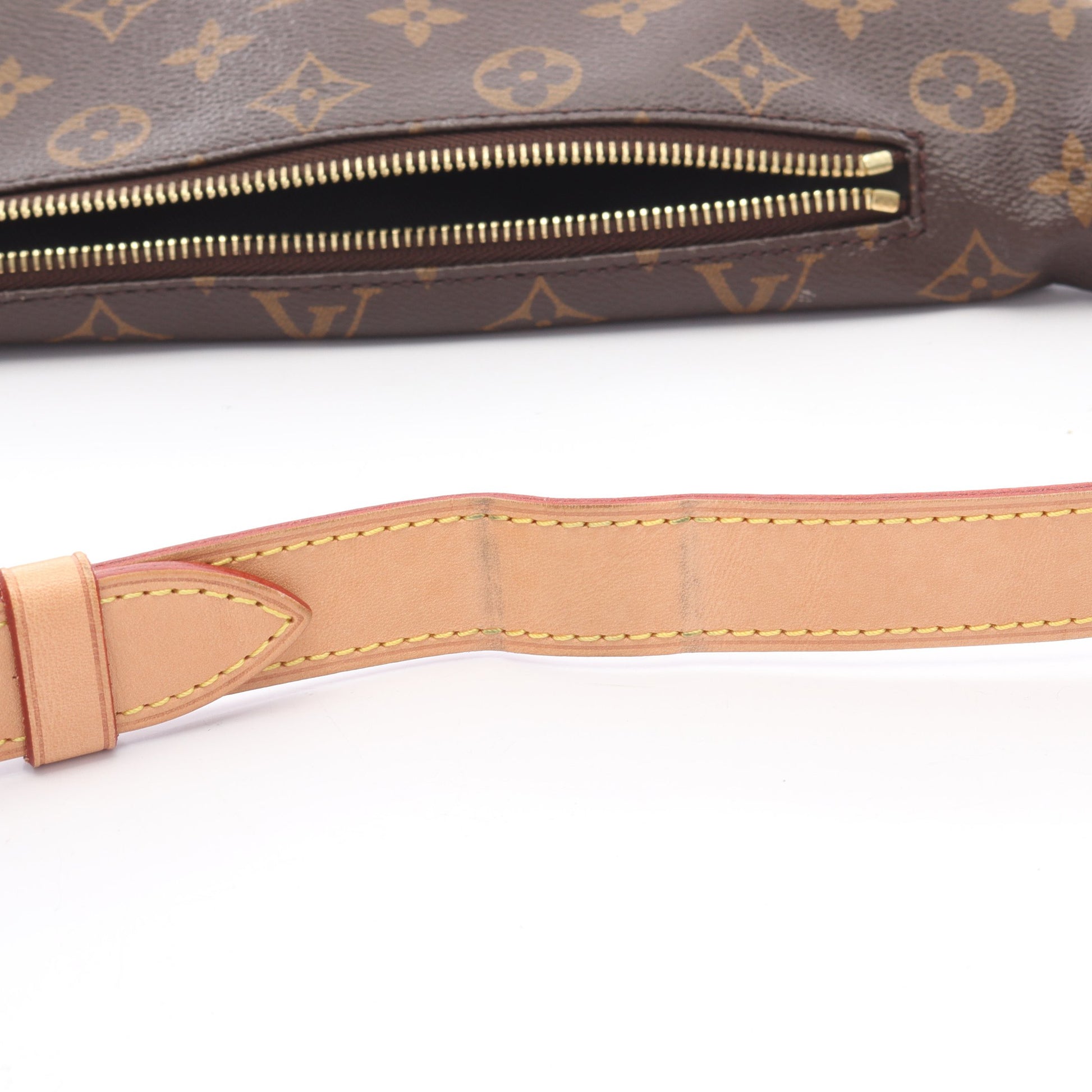 バムバッグ モノグラム ボディバッグ ウエストバッグ PVC レザー ブラウン ルイヴィトン バッグ LOUIS VUITTON