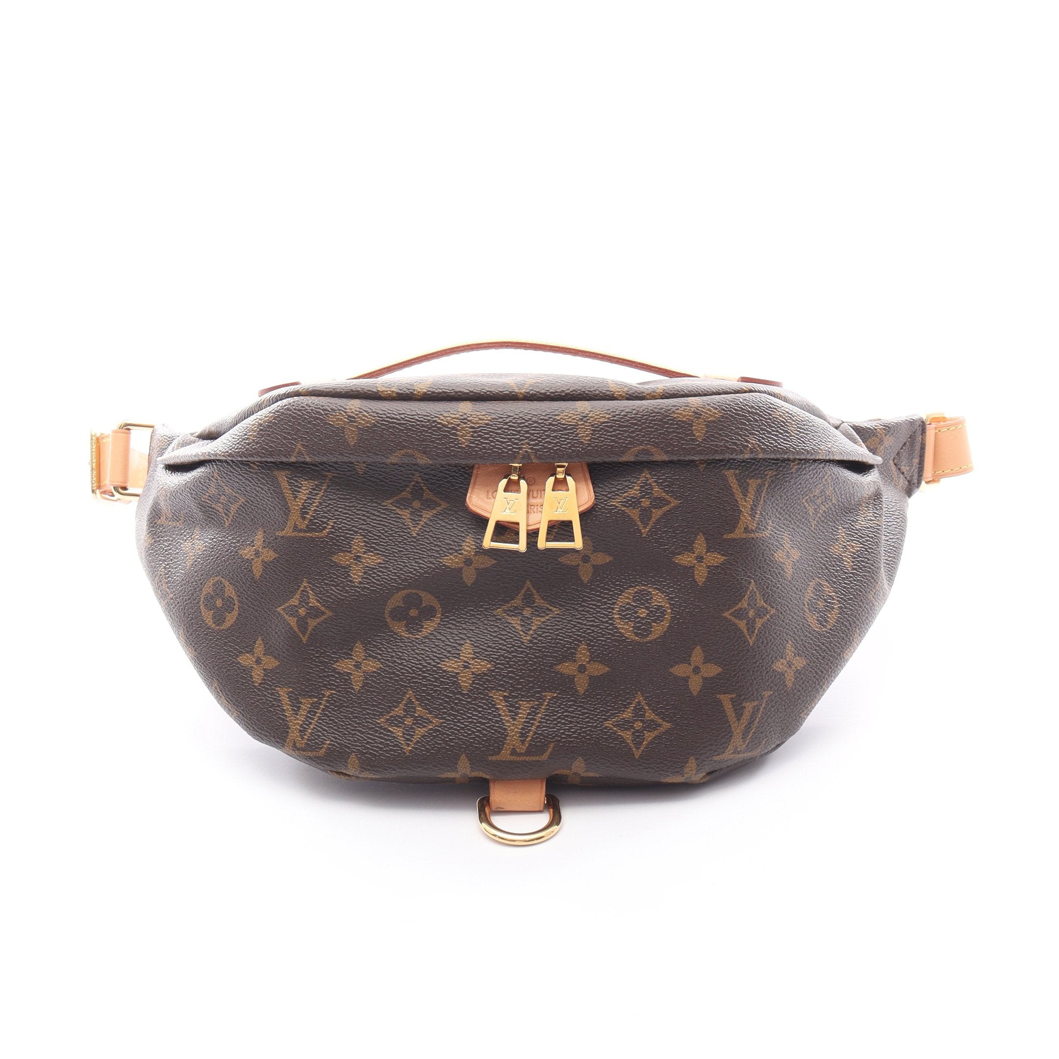 バムバッグ モノグラム ボディバッグ ウエストバッグ PVC レザー