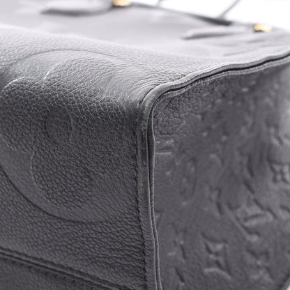 オンザゴーMM モノグラムアンプラント ノワール ショルダーバッグ トートバッグ レザー ブラック ルイヴィトン バッグ LOUIS VUITTON