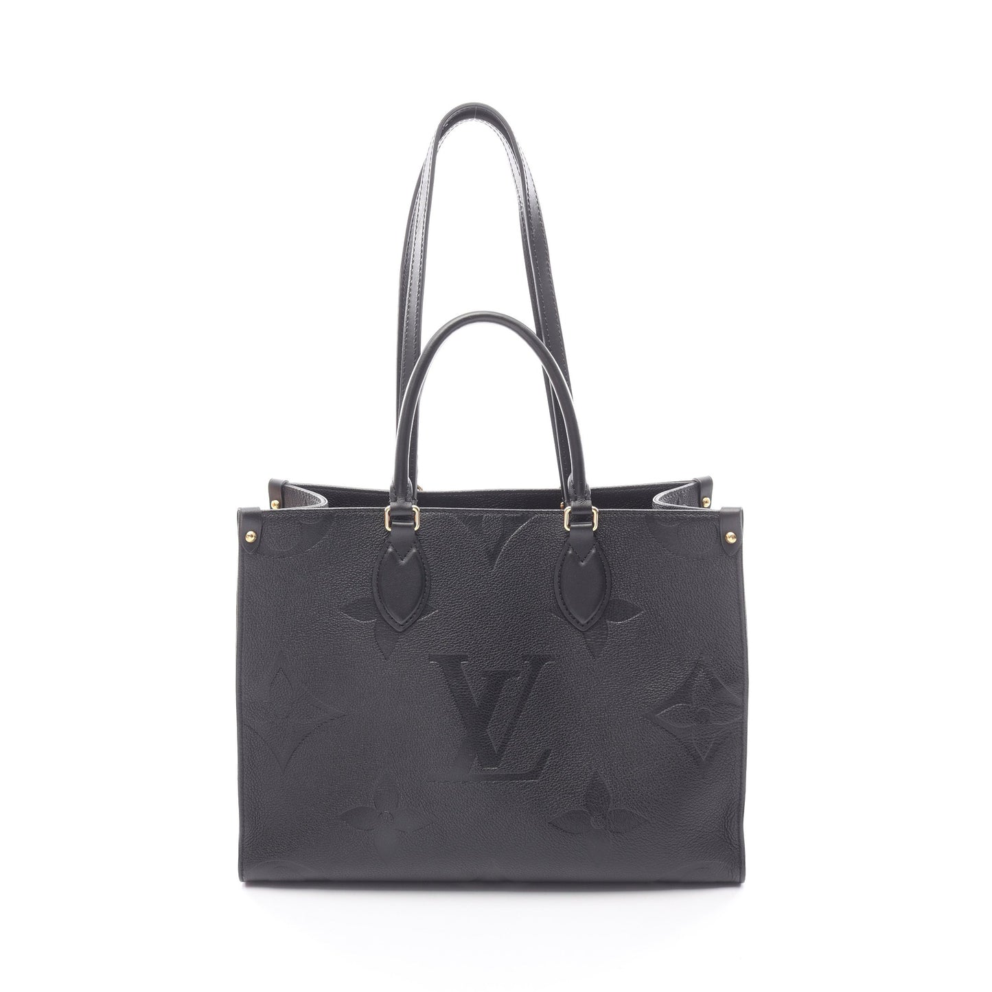 オンザゴーMM モノグラムアンプラント ノワール ショルダーバッグ トートバッグ レザー ブラック ルイヴィトン バッグ LOUIS VUITTON