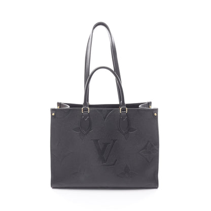 オンザゴーMM モノグラムアンプラント ノワール ショルダーバッグ トートバッグ レザー ブラック ルイヴィトン バッグ LOUIS VUITTON