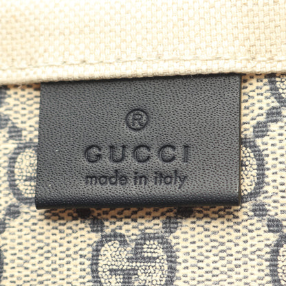 プリント ミニ ハンドバッグ トートバッグ キャンバス レザー アイボリー ダークネイビー グッチ バッグ GUCCI