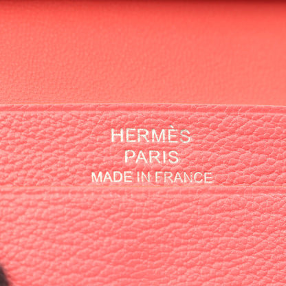 ベアンミニ ローズアザレ カードケース シェーブル ピンク シルバー金具 X刻印 エルメス 財布・小物 HERMES
