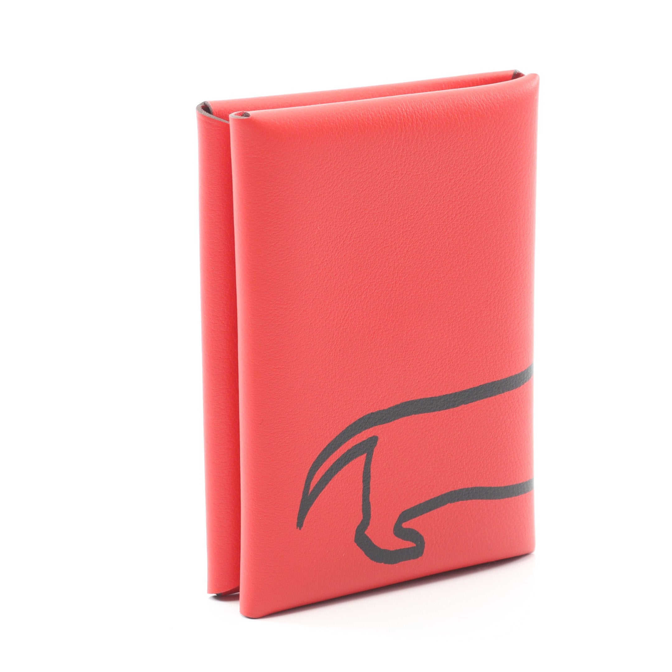 カルヴィデュオ ダックスフント ルージュクー コインケース ヴォー