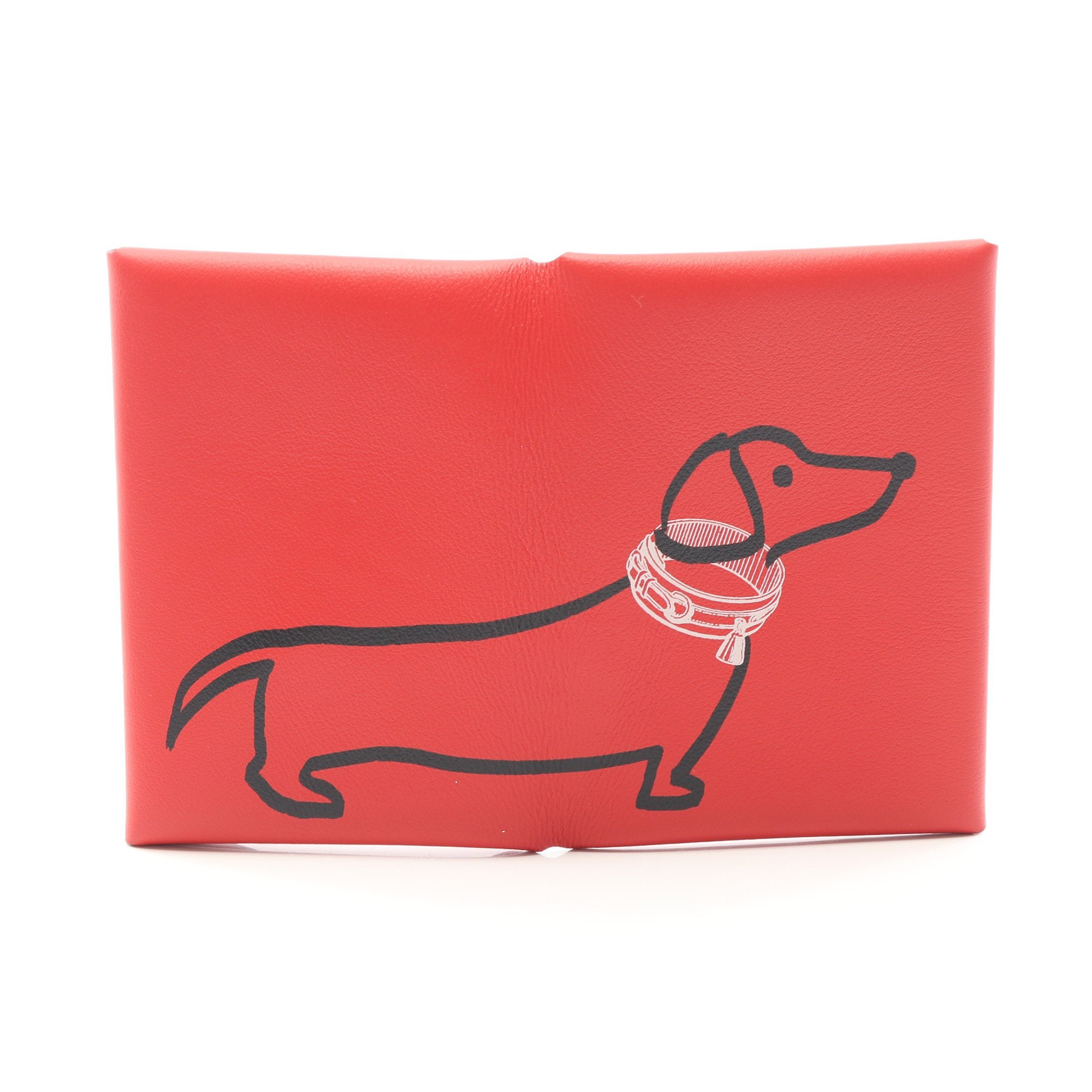 カルヴィデュオ ダックスフント ルージュクー コインケース ヴォー