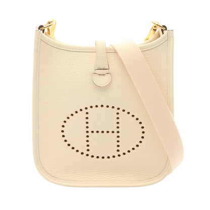 エヴリンアマゾンTPM ナタ ショルダーバッグ トリヨンクレマンス アイボリー ゴールド金具 K刻印 エルメス バッグ HERMES