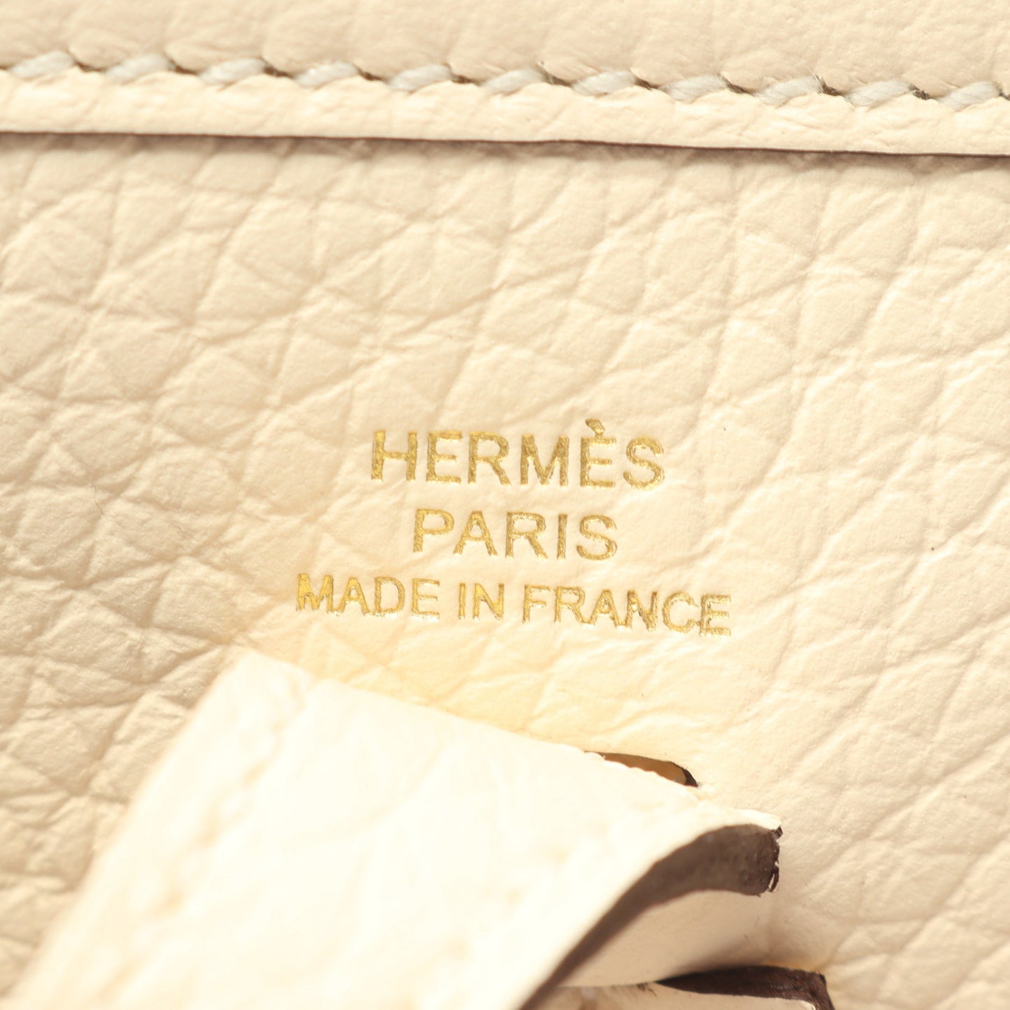 エヴリンアマゾンTPM ナタ ショルダーバッグ トリヨンクレマンス アイボリー ゴールド金具 K刻印 エルメス バッグ HERMES
