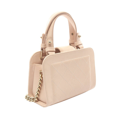 マトラッセ チェーンショルダーバッグ レザー ライトピンク ゴールド金具 2WAY シャネル バッグ CHANEL