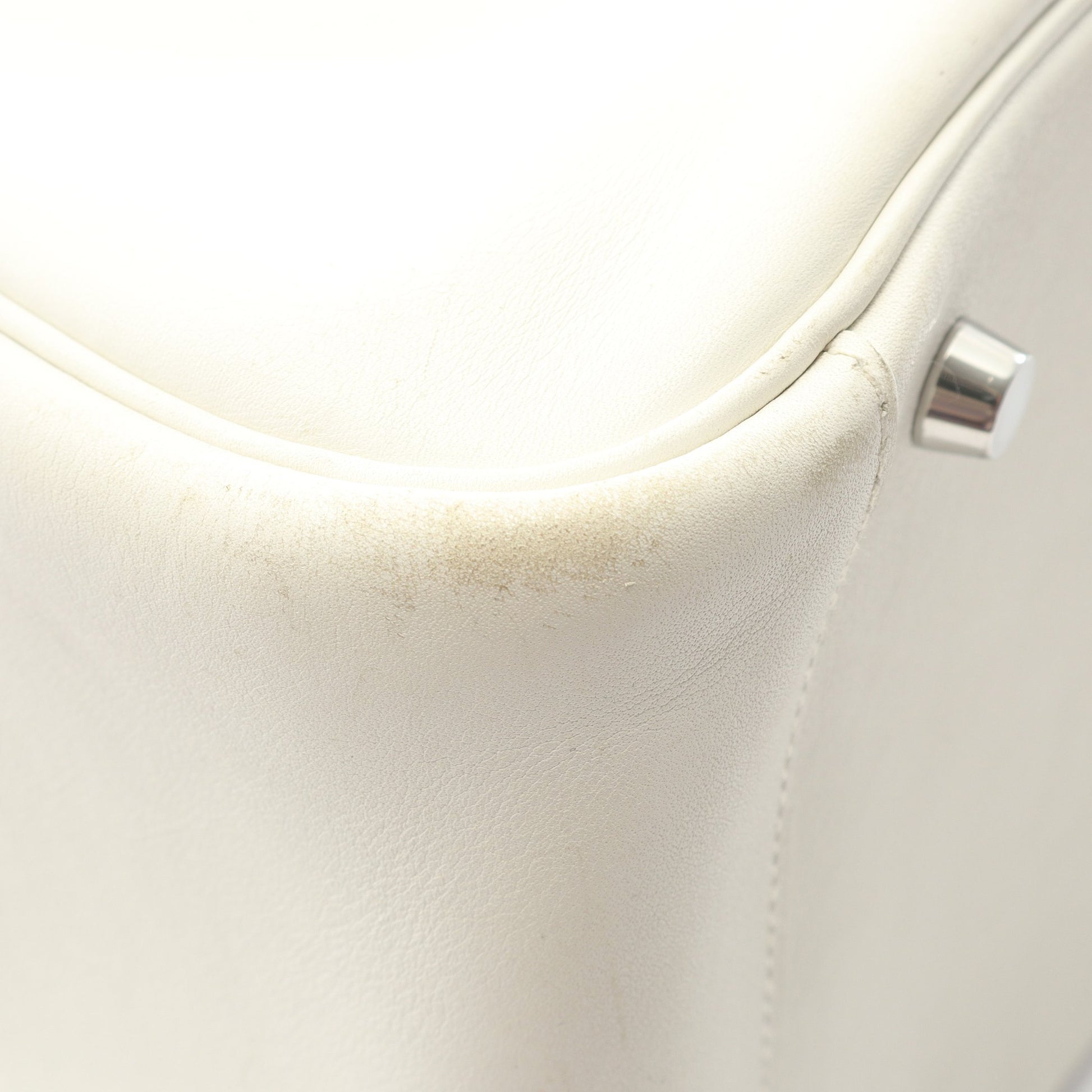 リンディ34 ショルダーバッグ ヴォースイフト ホワイト シルバー金具 □K刻印 エルメス バッグ HERMES