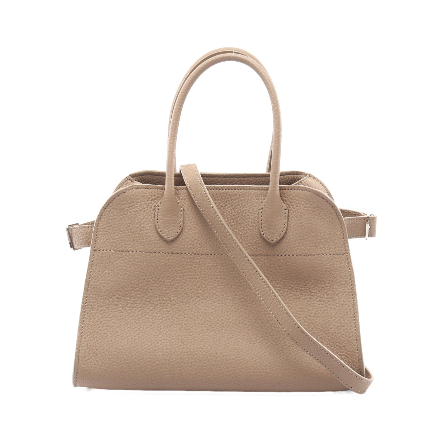 Soft Margaux 10 ハンドバッグ レザー グレーベージュ 2WAY ザロウ バッグ THE ROW